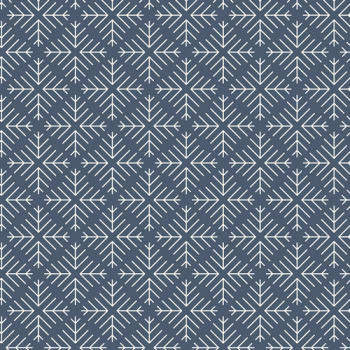 Curiosities - Caught Snowflakes - Navy