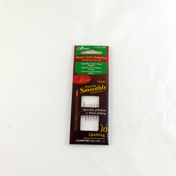 Black and Gold Quilting Needles Size 10