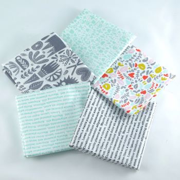 Kindred Typography - 5 Fat Quarter Bundle