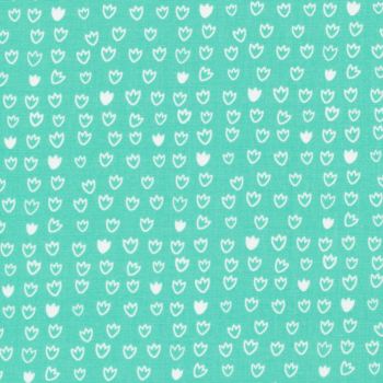 Vignette - Tulip in Turquoise