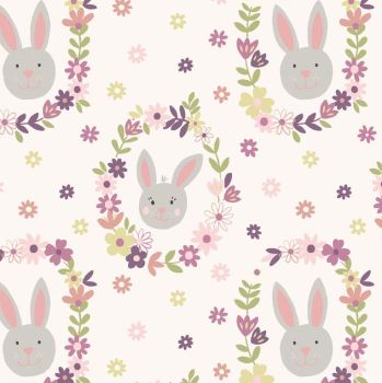 Bunny Garden - Bunny Wreath White