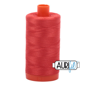 Aurifil Mako 50wt #2277 Light Red Orange