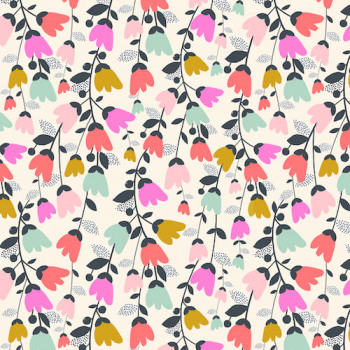 Cotton Candy - Sweet Notes Lawn - 60" wide