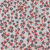 Makower Sakura Collection: Trail in Grey