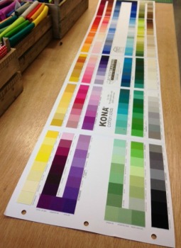 Kona Cotton Colour Card 