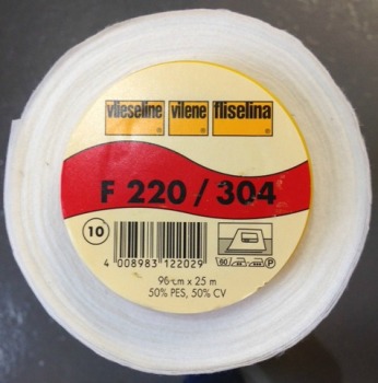 Vilene 220/304 fusible medium white interlining 90cm wide 